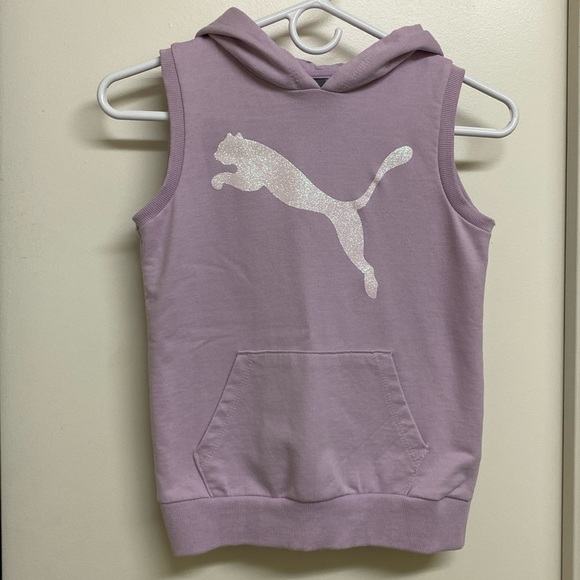 GIRLS SLEEVELESS HOODIE - Picture 1 of 8